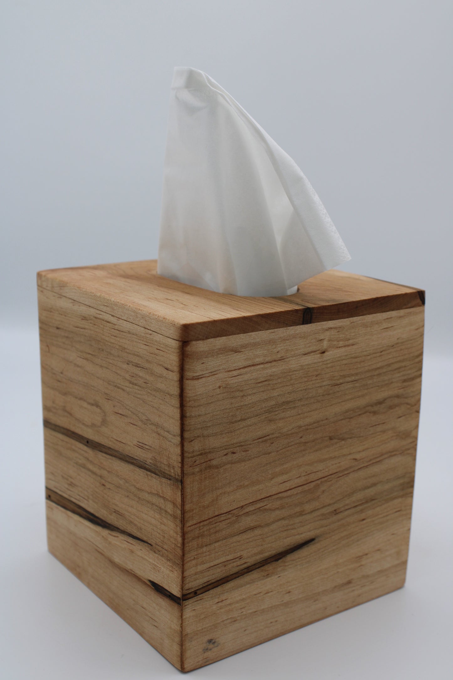 Hardwood Tissue Box Holder #122