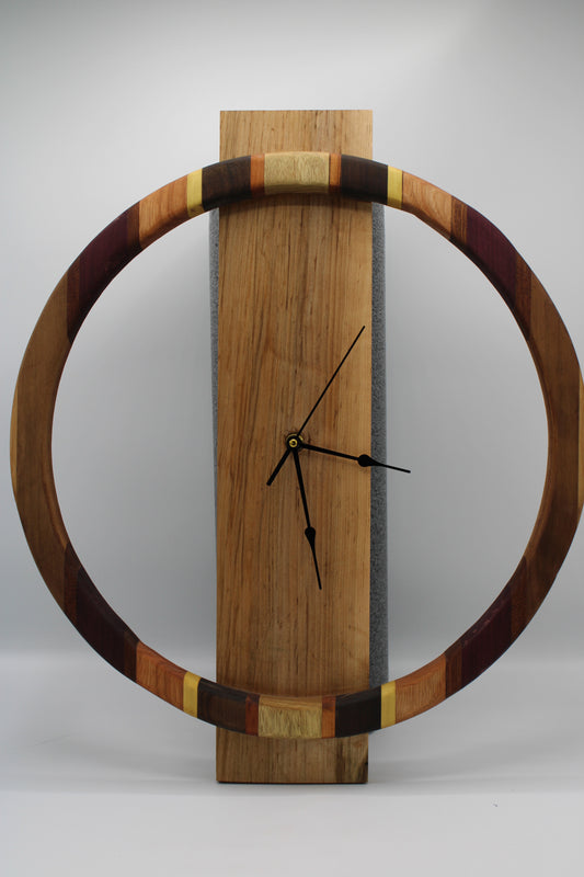 Hardwood Clock #154