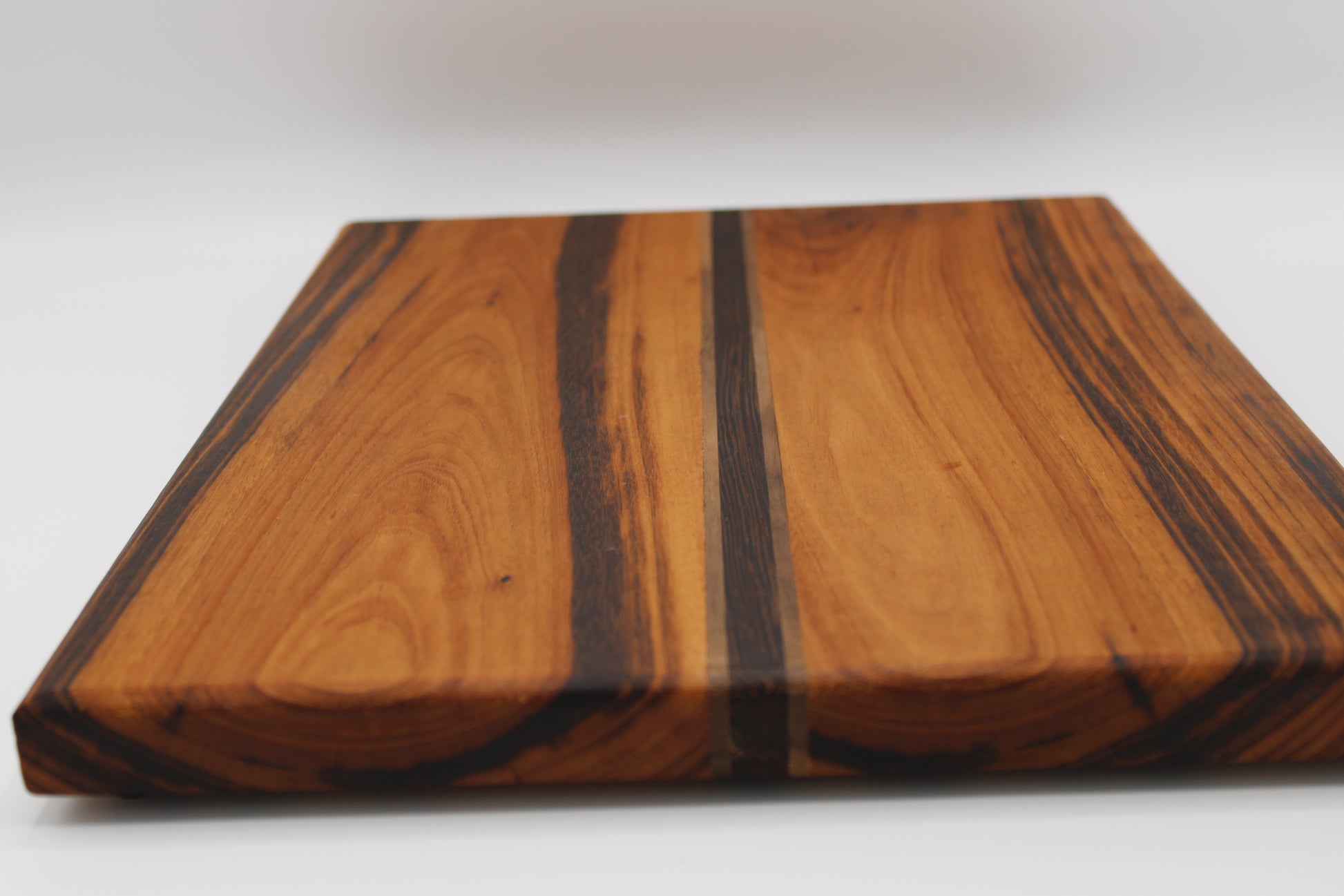 Design #027 wood used Tigerwood, Wormy Red Maple and Wenge 15.75x11.75x1