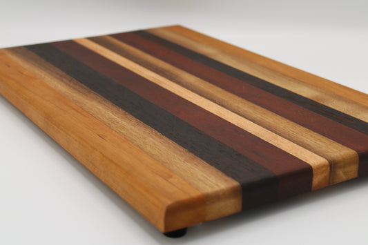 Design #003 wood used Cherry, Bloodwood, Wenge and Walnut 18x11.25.x1