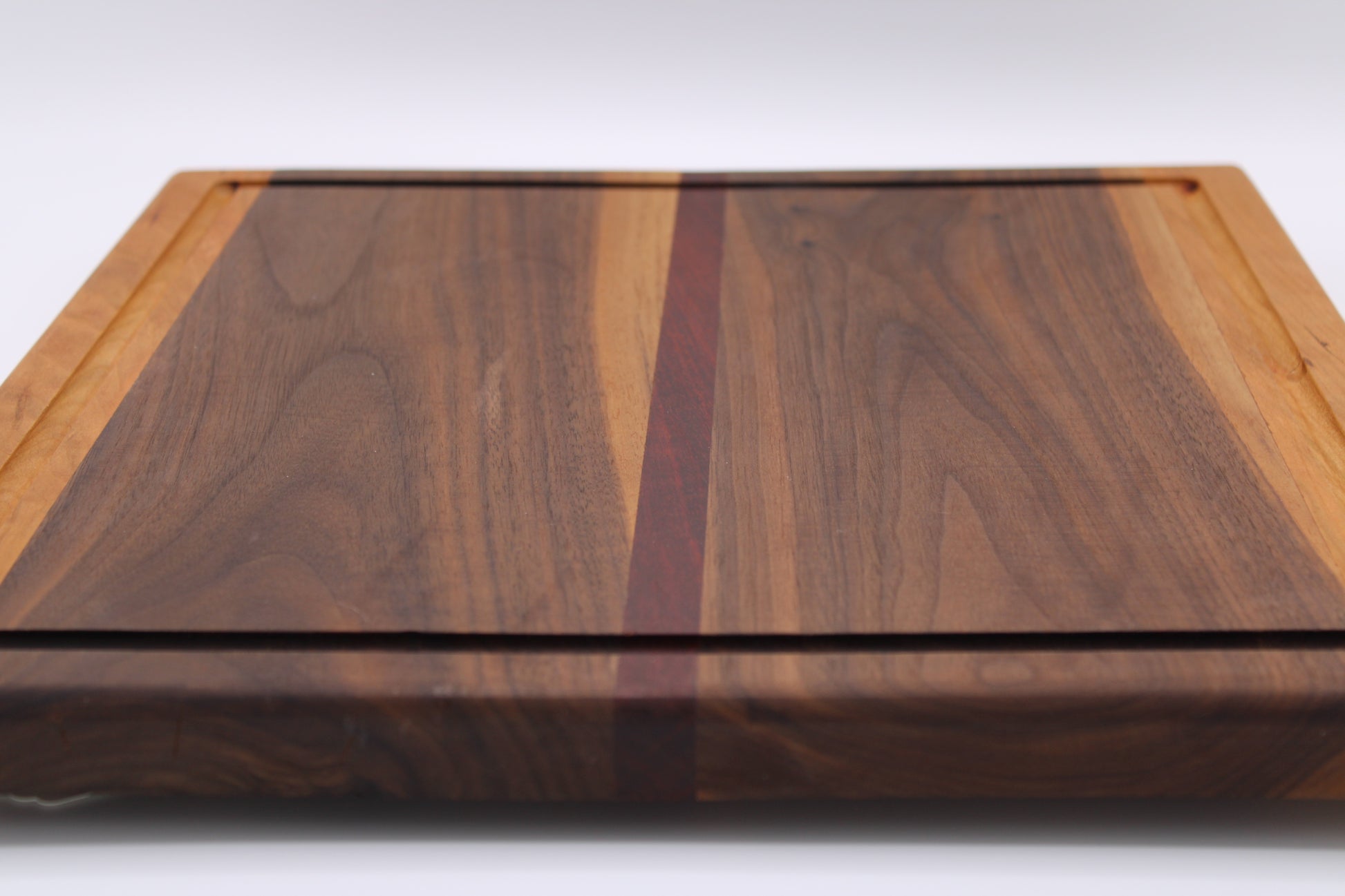 Design #005 wood used Cherry, Bloodwood and Walnut 15.75x14.3x1