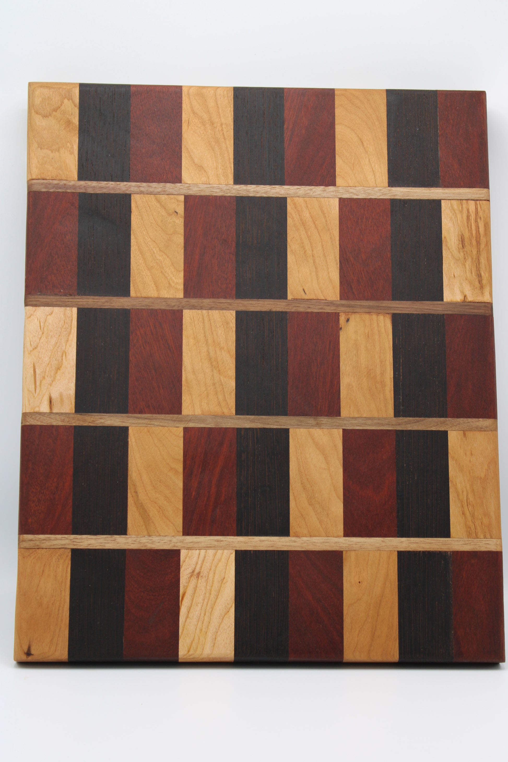 Design #006 wood used Cherry, Bloodwood, Wenge and Walnut 16.5x13.3x1