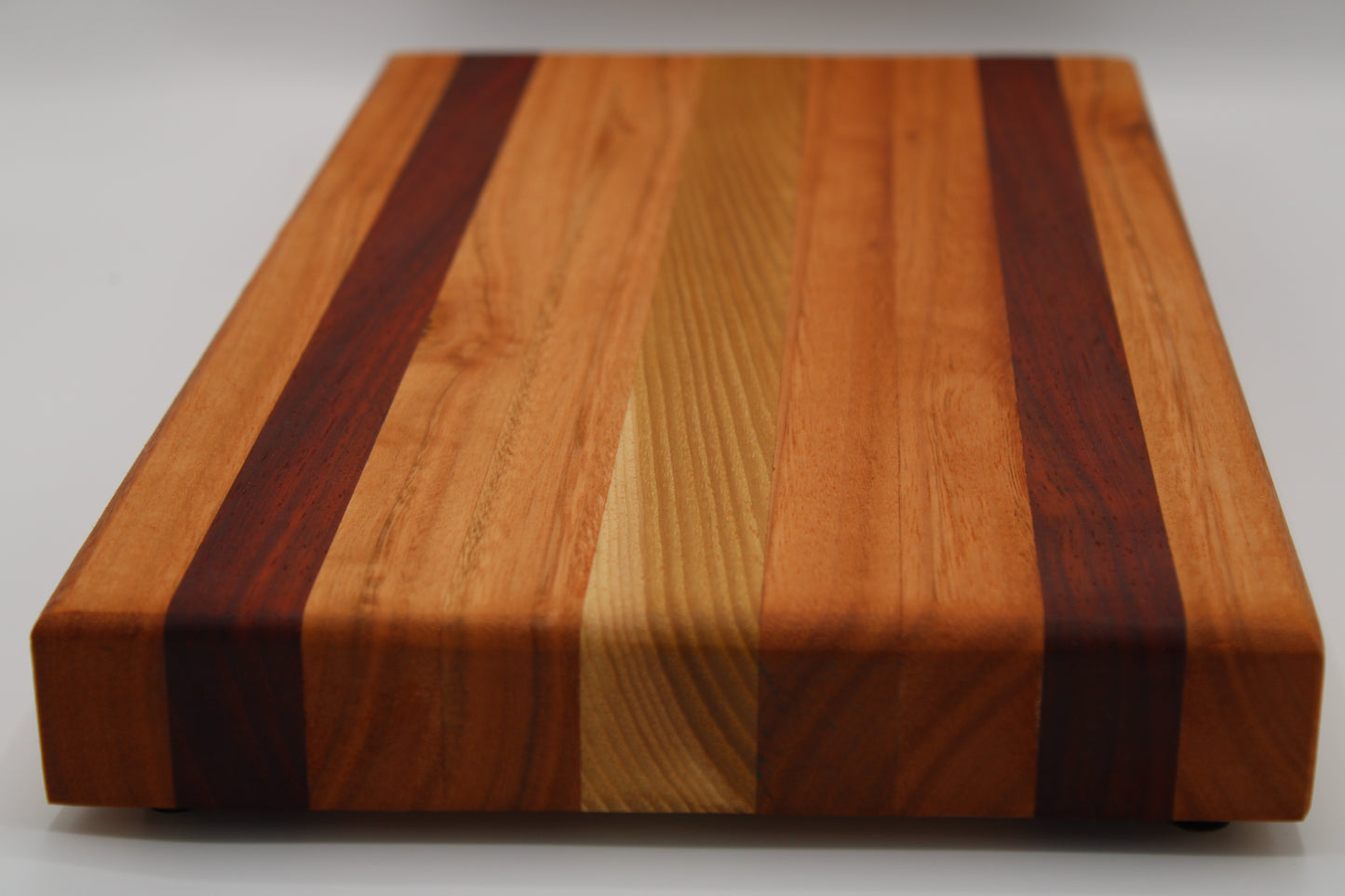 Design #034 wood used Red Grandis, Hickory and Padauk 16x8.5x1.5