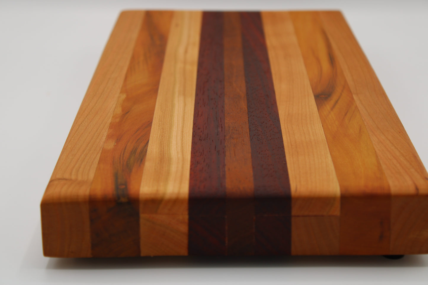 Design #037 wood used Cherry, Red Grandis, Padauk and Yellowheart 15.75x8x1.5