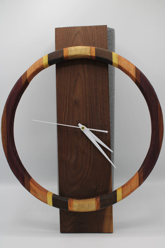 Hardwood Clock #153