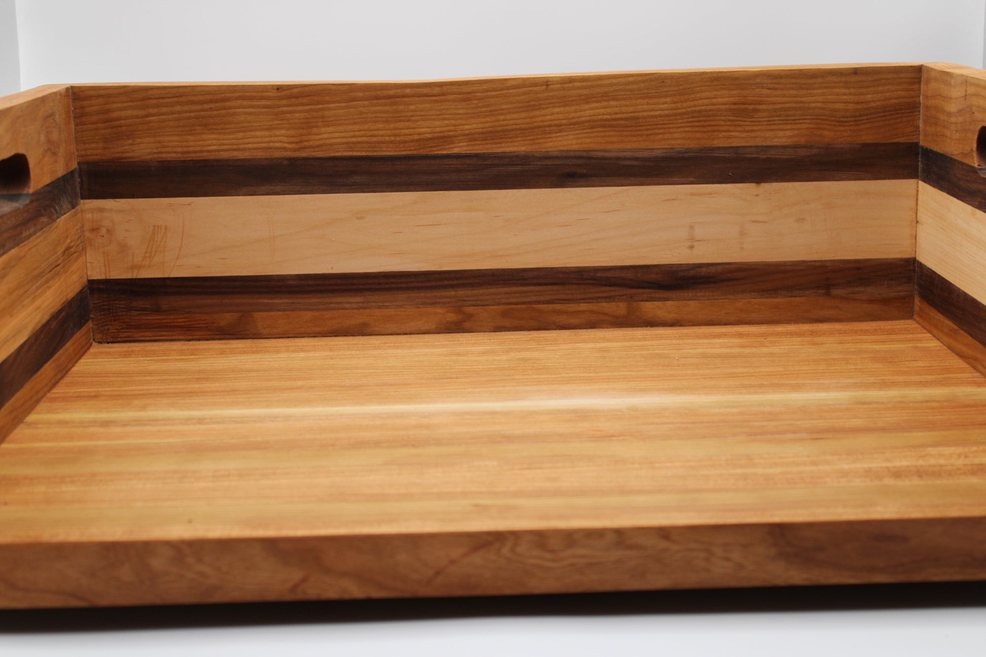 BBQ Chopping Box with solid color bottom and striped sides